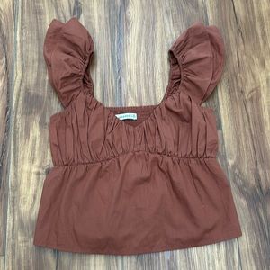 Abercrombie Poplin Top